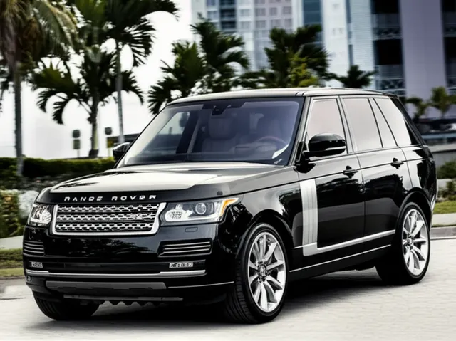 Black Land Rover Range Rover exotic car rental