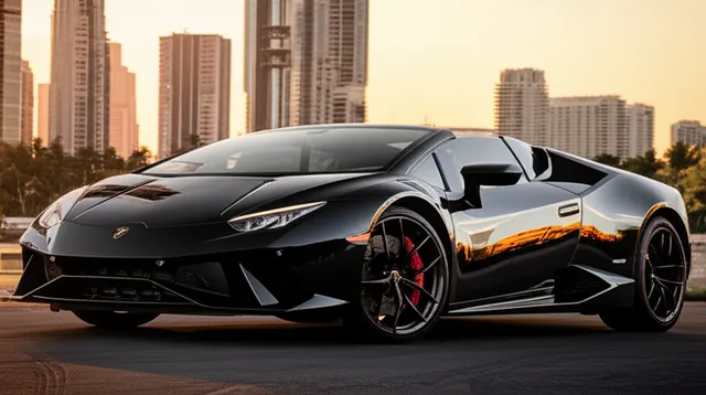 Reference photo of a Lamborghini Huracan EVO Spyder, not a photo of this listing's car