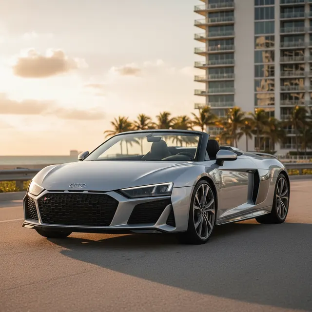 Reference photo of a Audi R8 V10 Spyder, not a photo of this listing's car