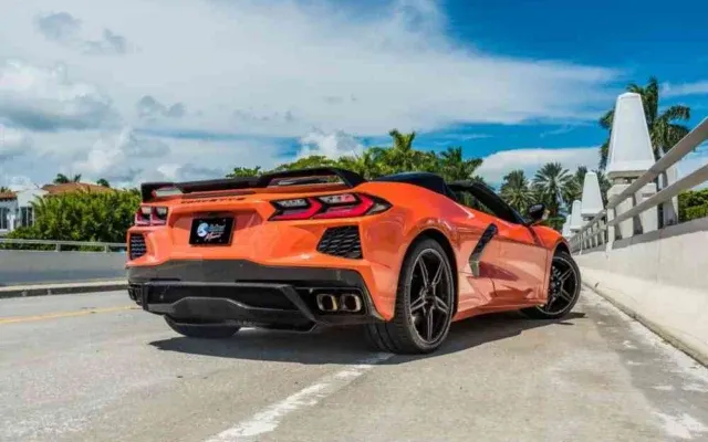 Corvette C8 Convertible Orange