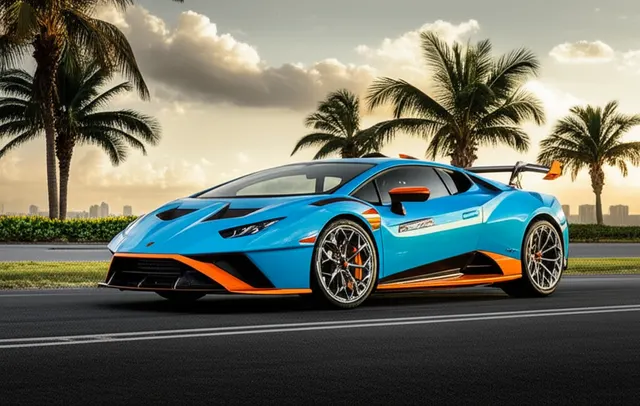 Reference photo of a Lamborghini Huracan STO, not a photo of this listing's car