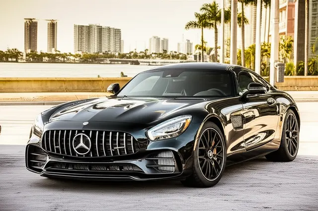 Reference photo of a Mercedes-Benz AMG GT, not a photo of this listing's car