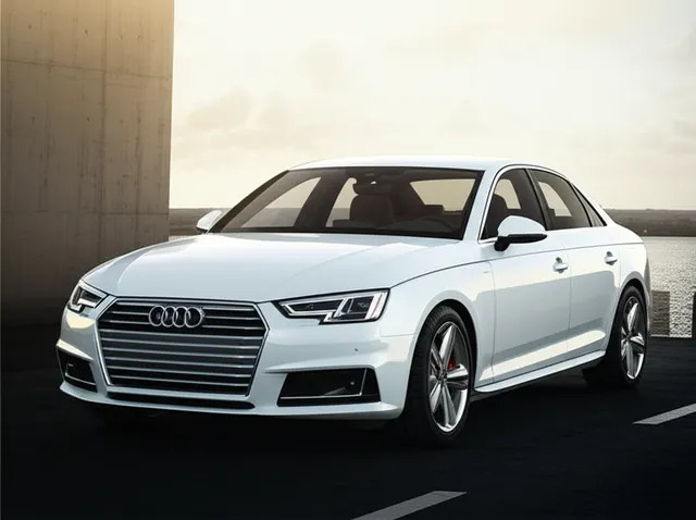 White Audi A4 exotic car rental