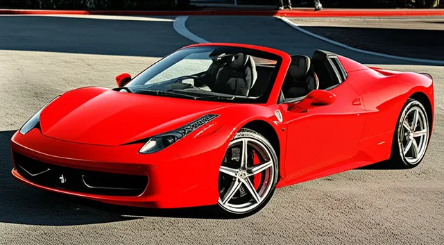 Reference photo of a Ferrari 458 Spider, not a photo of this listing's car