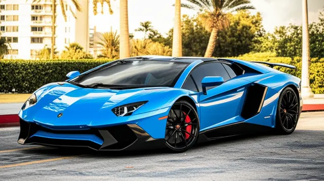 Reference photo of a Lamborghini Aventador SV, not a photo of this listing's car