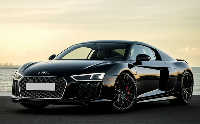Black Audi R8 exotic car rental