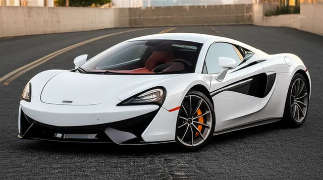 White Mclaren 570gt exotic car rental