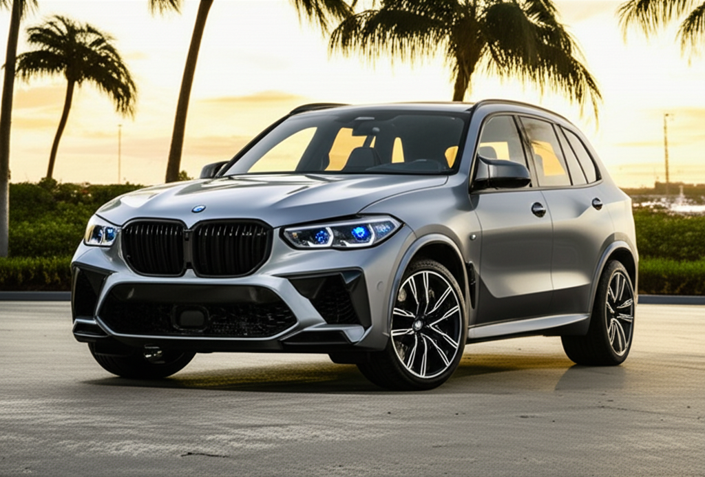 Gray BMW X5 M exotic car rental