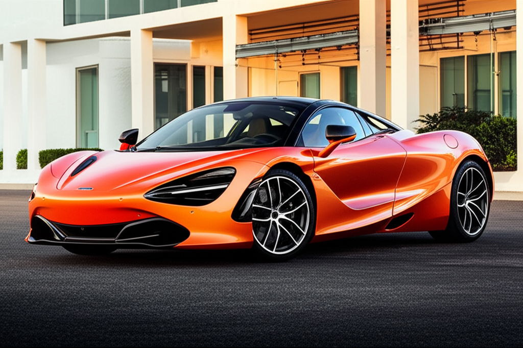 Orange Mclaren 720s exotic car rental