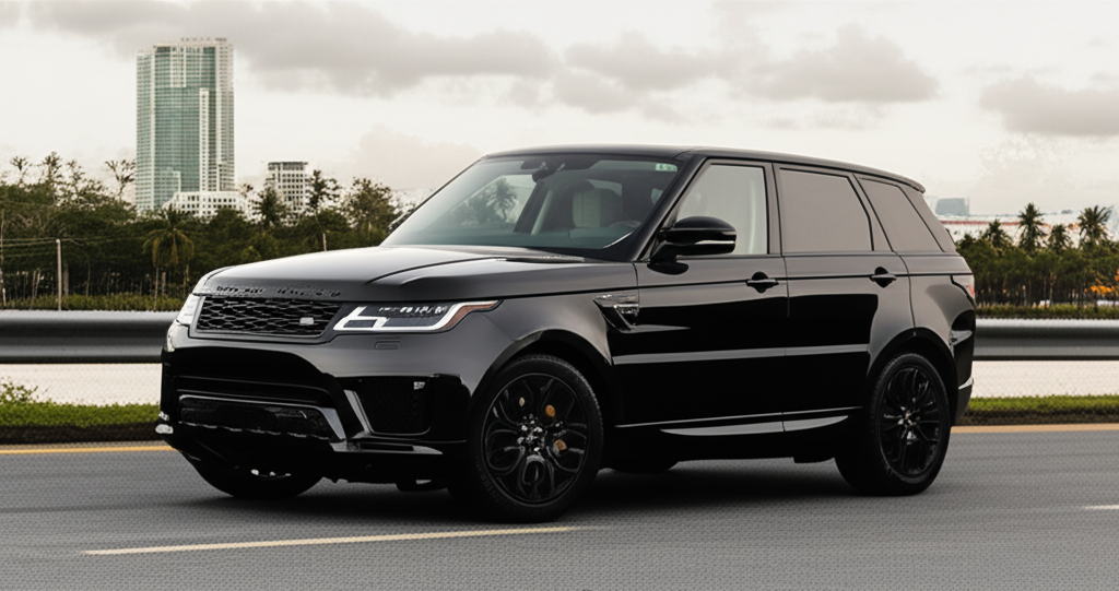 Black Range Rover Sport exotic car rental